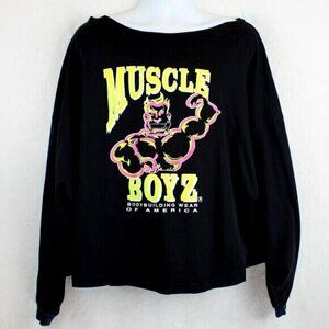 Vintage Muscle Boyz of California Bodybuilding Weightlifting Sweatshirt (3XL)